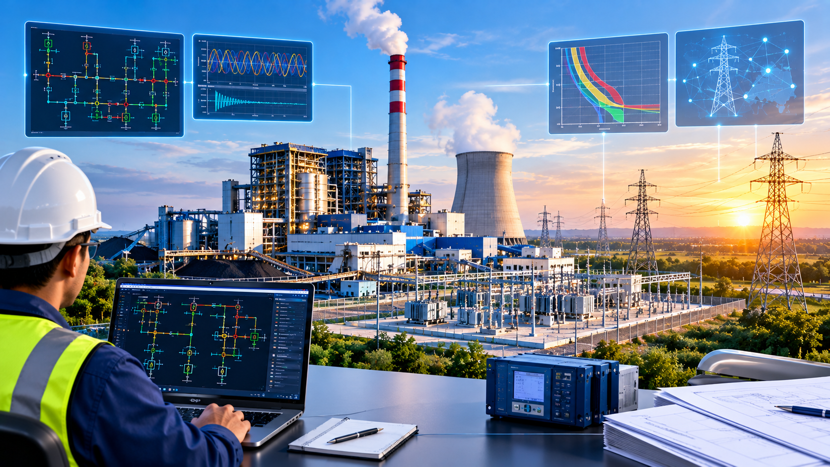 Grid Impact and Relay Coordination Studies for a 10 MW Thermal Power Plant