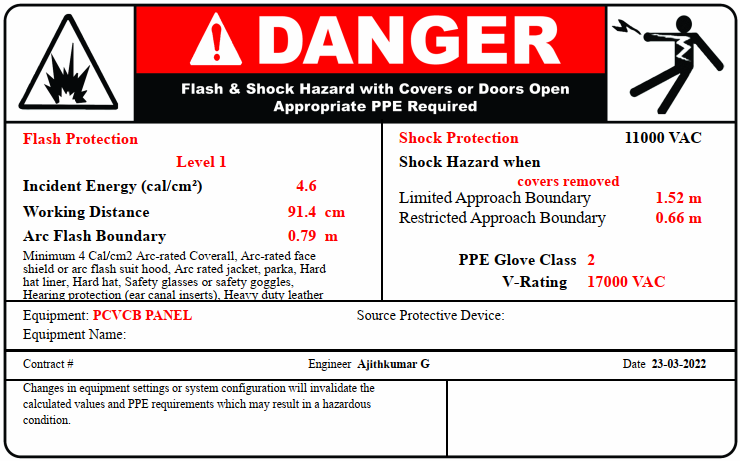 arc flash boundary nfpa 2015 dc labels